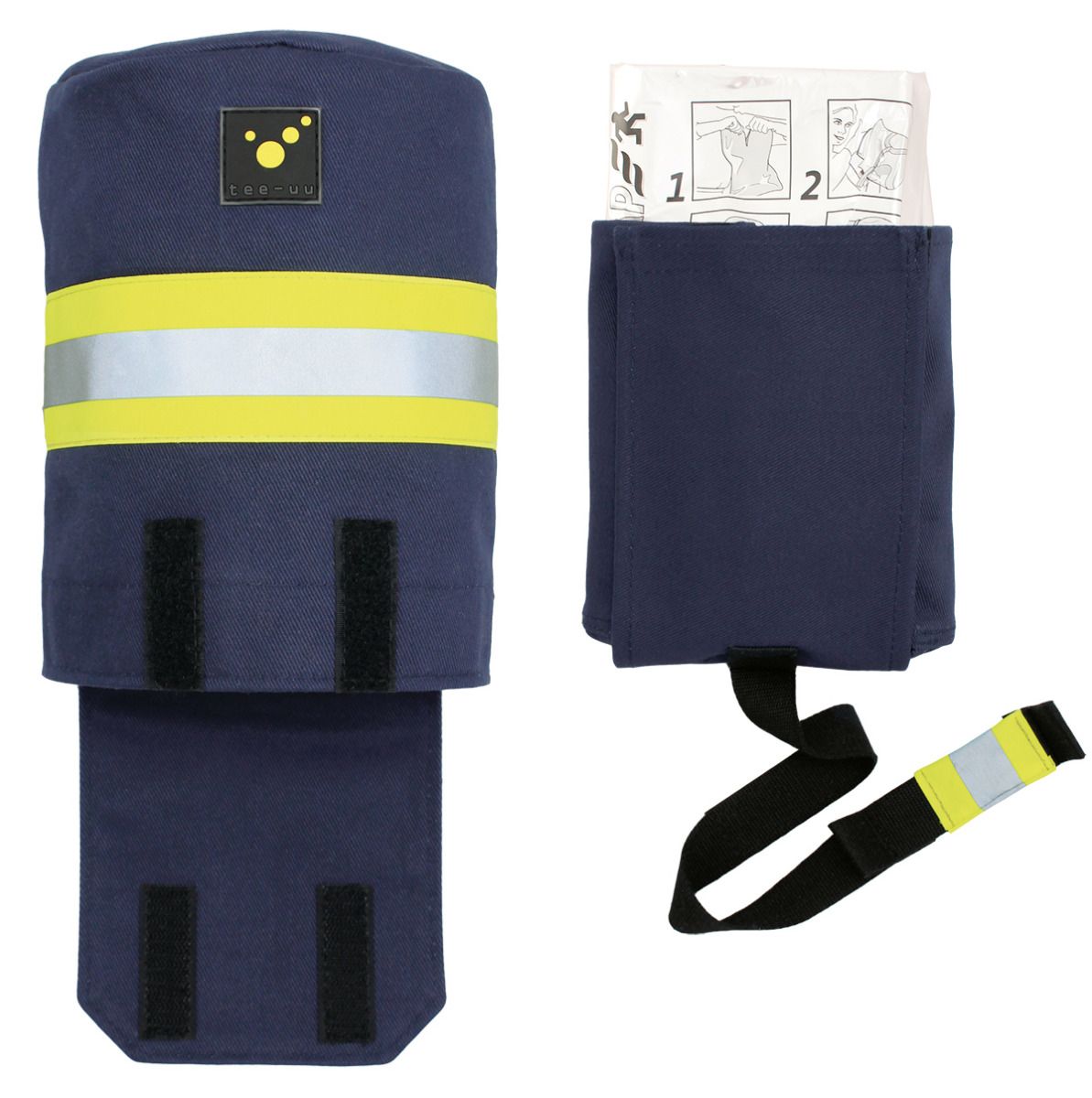  TEE-UU ESCAPE Fluchthauben-Holster Blau - Aktion Herausziehen Detailansicht - imagen 7