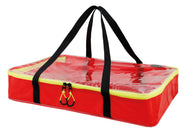 TEE-UU EURO Modultasche S/L - Rote rechteckige Modultasche mit gelbem Reißverschluss und schwarzen Tragegriffen, transparente Oberseite. - 3155-1500 - imagen 10