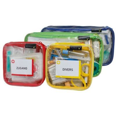 TEE-UU PRAXIS MIXED Modultaschen-Set gefüllt - 2x M und 2x L Modultaschen mit medizinischer Ausrüstung"