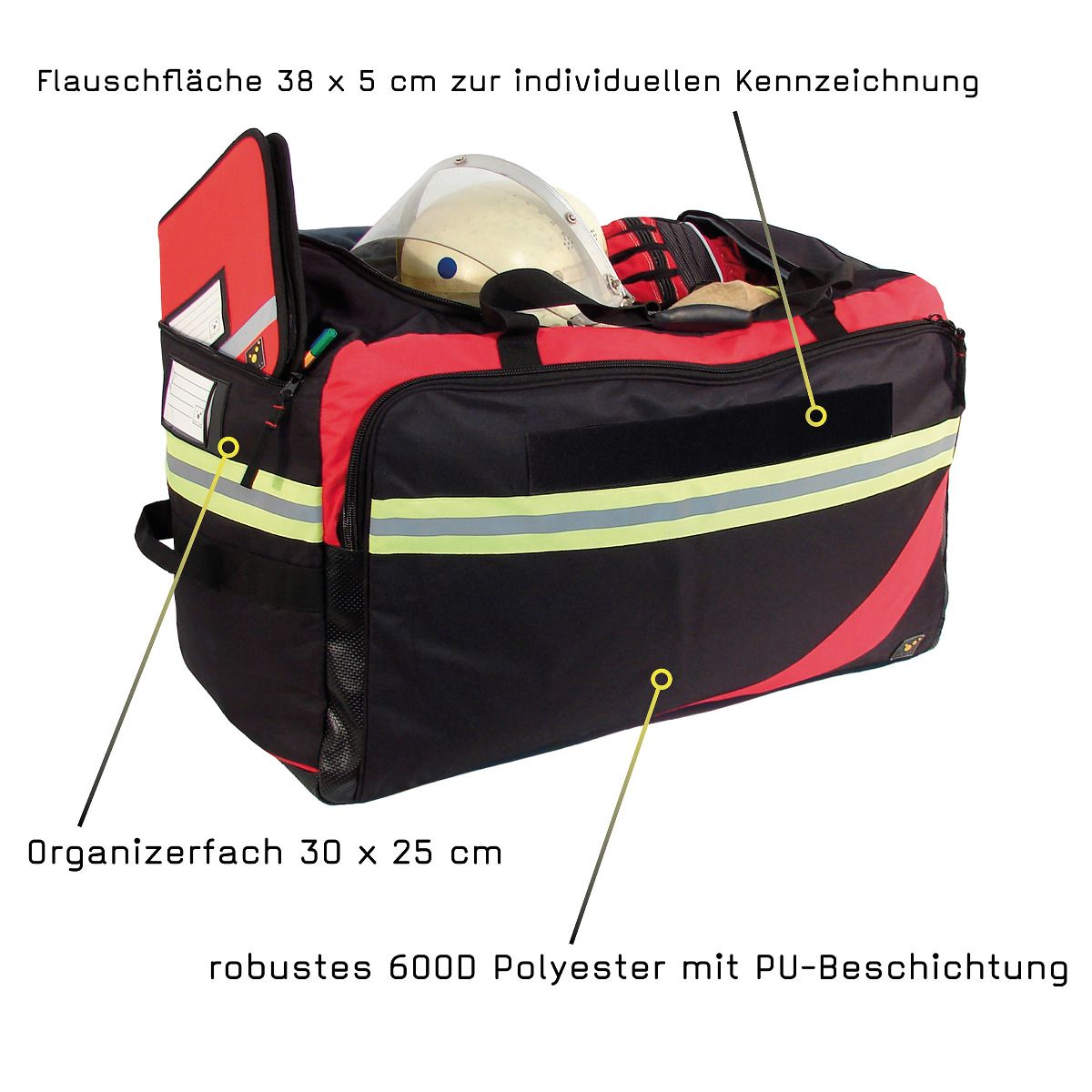 TEE-UU RAGBAG Bekleidungstasche geöffnet - 90 Liter Hauptfach mit Schutzausrüstung - imagen 2