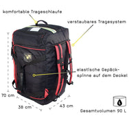 TEE-UU RAGBAG Rückansicht - Verstaubares Rucksacktragesystem - imagen 5