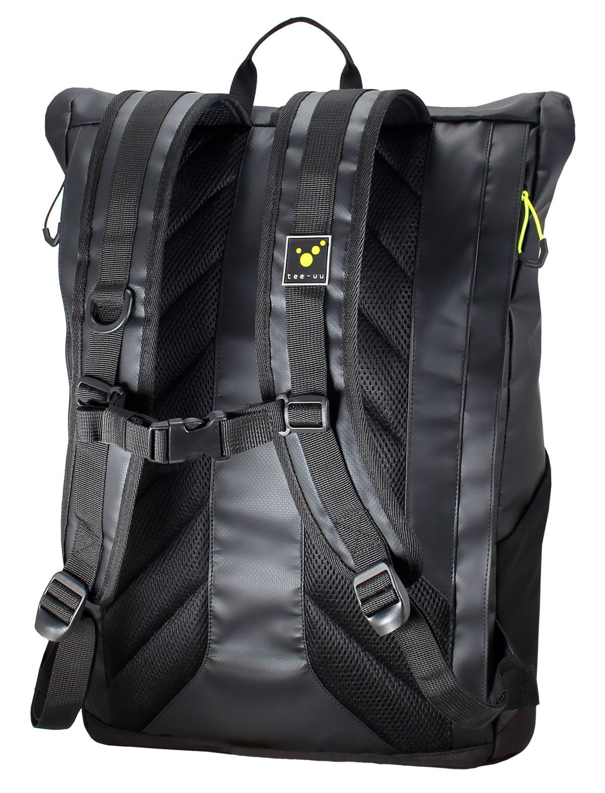 TEE-UU CAROBAG Rückansicht seitlich - Ergonomisches Tragesystem und Schultergurte