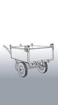 Technische Skizze und Schemadarstellung des Eichinger Frontkippers Typ 1103. - imagen 2