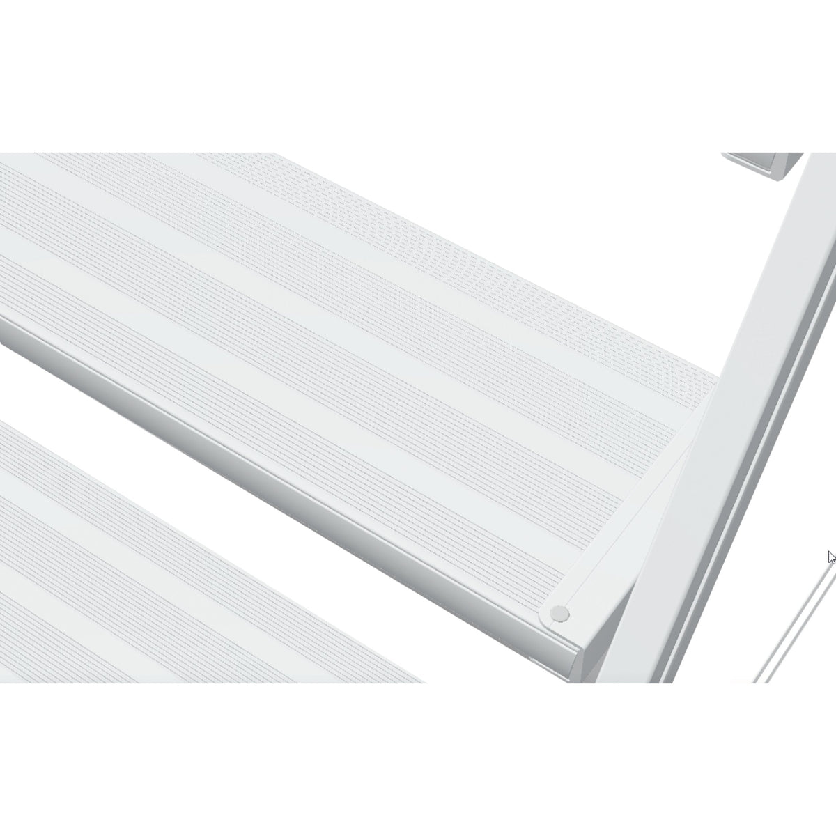 Podesttreppe, fahrbar, einseitig begehbar, mit Leichtmetall-Stufen und Plattform Detailbild-2 Zarges - imagen 3