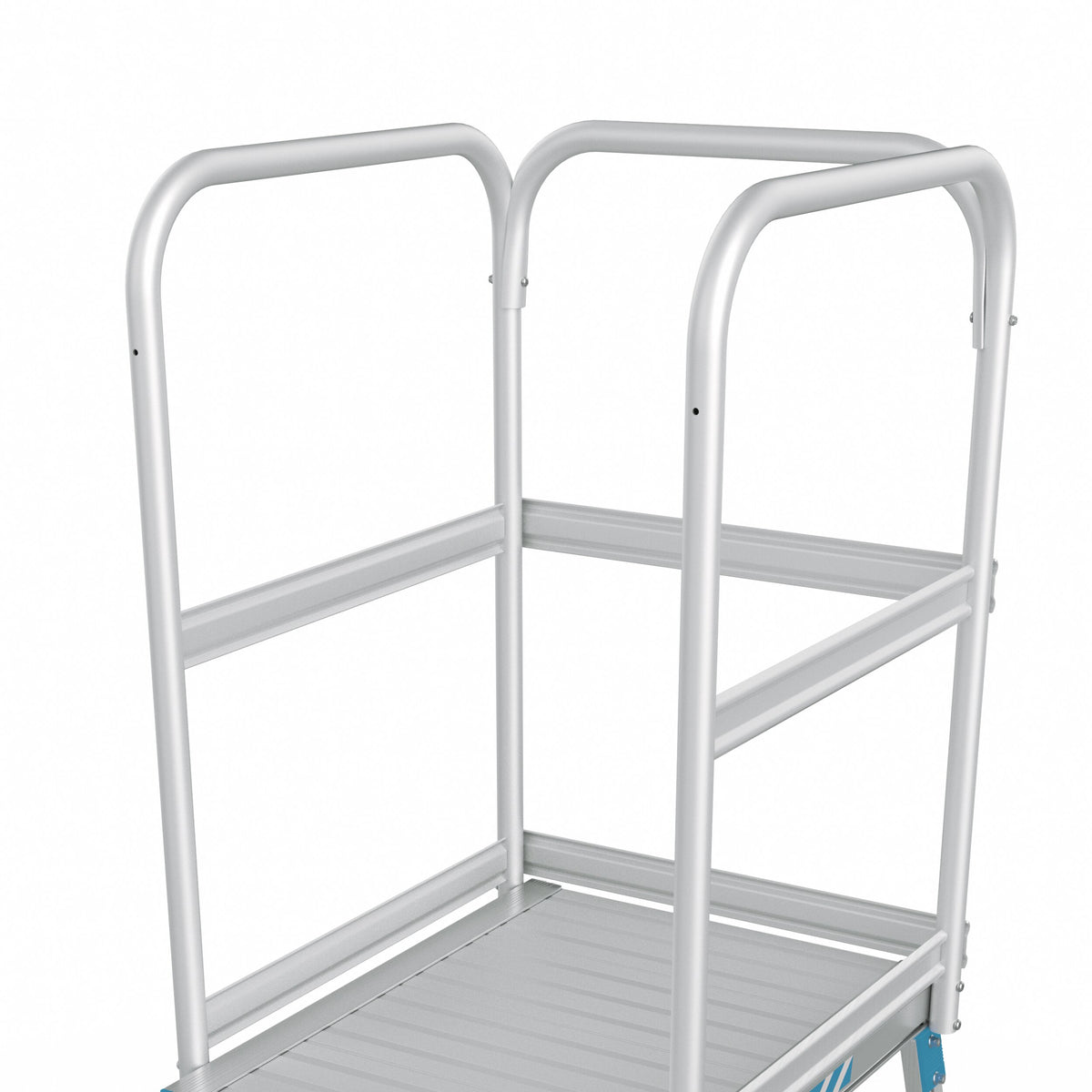 Podesttreppe, fahrbar, einseitig begehbar, mit Leichtmetall-Stufen und Plattform Detailbild-3 Zarges - imagen 4