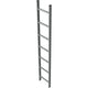 Zarges Schachtleiter, Stahl, 400 mm lichte Breite
