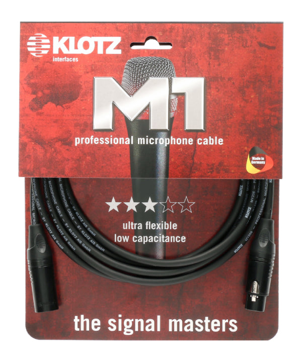 Професійний мікрофонний кабель із чорним XLR від KLOTZ - M1, наш мікрофонний кабель для новачків, уже досяг класичного статусу в нашому асортименті. Це гарантує непідробну насолоду від звуку на сцені, у репетиційній кімнаті чи в студії. – Тепер доступний у MTN Shop DE. - imagen 4