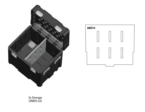 MTN BOX® (klein) Einsätze - MTN - 2x Lagerung - MTN BOX - MTN Shop DACH