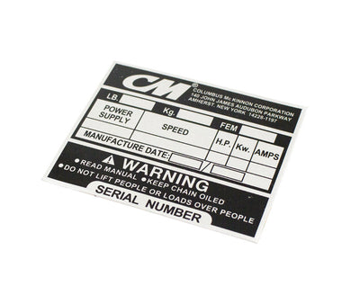 BLANCO TYPENSCHILD PROSTAR - CM - Teil - MTN Shop DACH