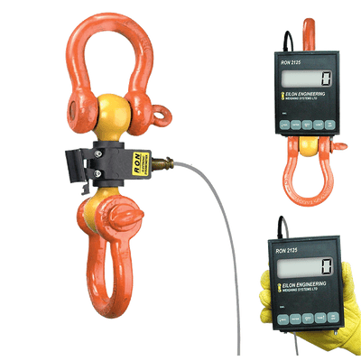 Eilon Engineering Ron Crane Scales™ Ron 2125 Kabelgebundene Leistungsbremse mit aufsteckbarem 1"/25mm Display – zweites Bild