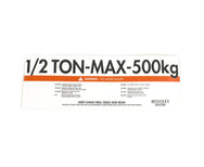 KAPAZITÄTSETIKETT 1/2 TONNE - 500 KG (V2) - CM - Teil - MTN Shop DACH