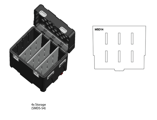 MTN BOX® (klein) Einsätze - MTN - 4x Lagerung - MTN BOX - MTN Shop DACH