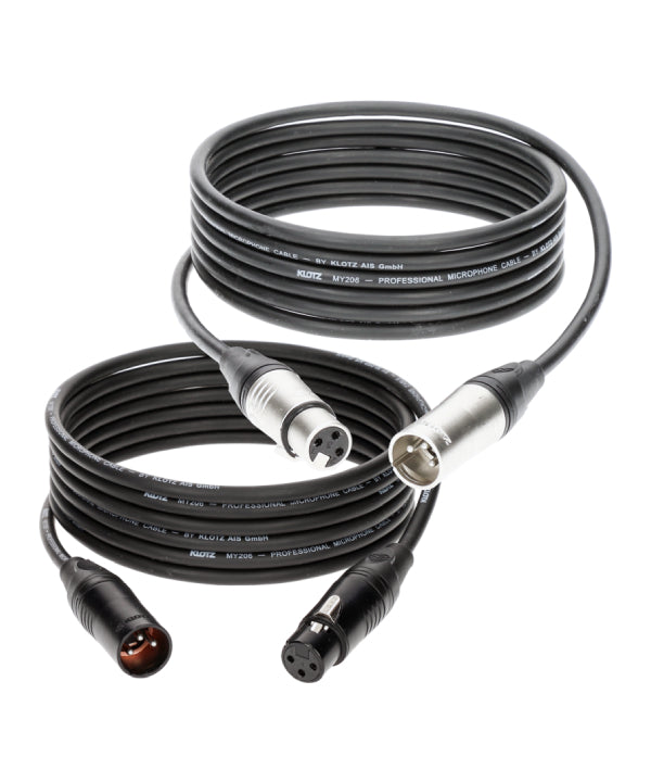 Professionelles Mikrofonkabel mit schwarzen XLR von KLOTZ