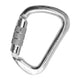 KONG - Edelstahlkarabiner X-LARGE - TWISTLOCK - silber