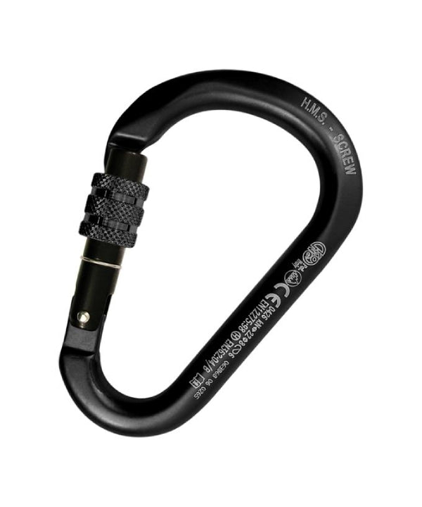 KONG - Alukarabiner HMS CLASSIC - SCREW SLEEVE - Kong - Komplett Schwarz - Karabiner - MTN Shop DACH