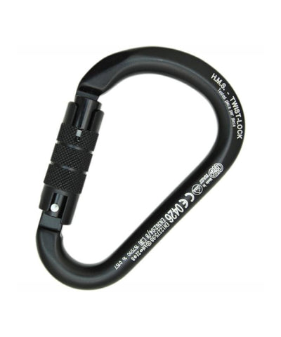 KONG - Alukarabiner HMS CLASSIC twistlock – Schwarz