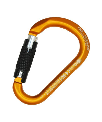 KONG - Alukarabiner HMS CLASSIC trilock – Orange/Blank/Schwarz