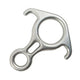 KONG - Abseilachter Edelstahl MINI 8 S STEEL - 40 kN blank