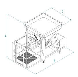 Корито для бетонної колони Boscaro з платформою для їзди BCE-P - imagen 2