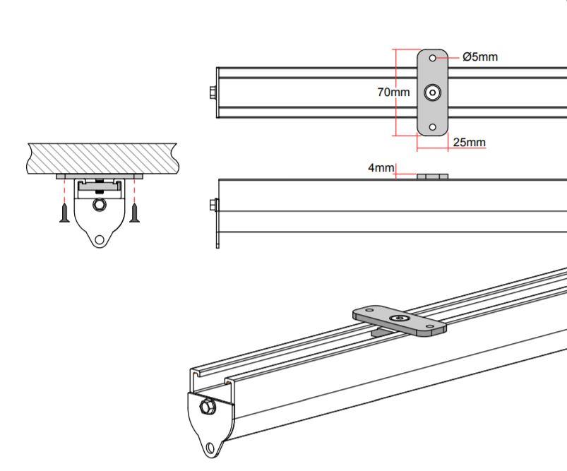Doughty Rail - Deckenhalterung [Multi-Pack] - Doughty Engineering - Rigging-Geräte - MTN Shop DACH - imagen 4