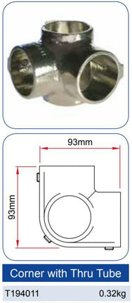 Doughty Corner mit Durchgangsrohr [Multi-Pack] - Doughty Engineering - Rigging-Geräte - MTN Shop DACH