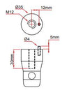 Doughty Halbstecker mit Rollenstift [Multi-Pack] - Doughty Engineering - Rigging-Geräte - MTN Shop DACH
