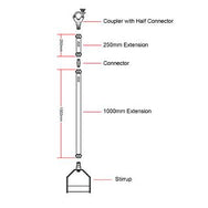 Модульні стремена Doughty (алюміній) - Doughty Engineering - Такелажне обладнання - MTN Shop DACH - imagen 3