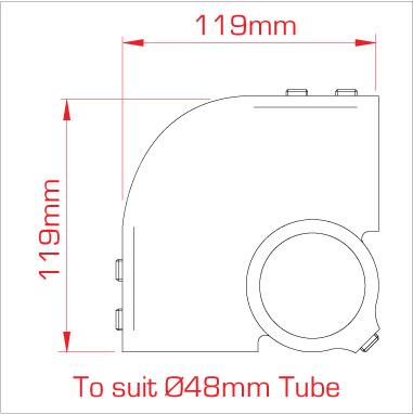 Зовнішній кут Doughty (для труби ⌀48 мм) [Multi-Pack] - Doughty Engineering - Такелажне обладнання - MTN Shop DACH - imagen 3
