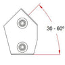 Key Clamp: Doughty Adjustable Short Tee. Supplied by MTN Shop EU