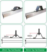 Рейка Doughty - Кронштейн Top Hat (сталь) [Multi-Pack] - Doughty Engineering - Такелажне обладнання - MTN Shop DACH - imagen 2