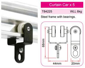 Doughty Studio Rail - Vorhangwagen [Multi-Pack] - Doughty Engineering - Studio Schiene 60 / 10 - Rigging-Geräte - MTN Shop DACH