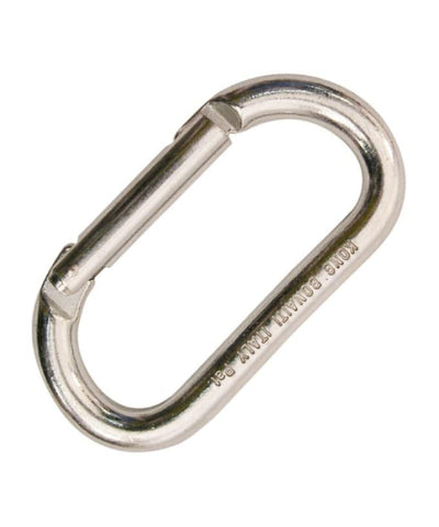 KONG - Karabiner OVAL ALU - STRAIGHT GATE – Silber