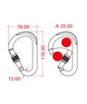 KONG - Alukarabiner HMS CLASSIC - SCREW SLEEVE - Kong - Karabiner - MTN Shop DACH