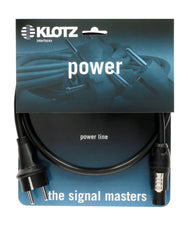 Klotz flexibles H05VV-F stromkabel 3G 1,5 mm² Schuko - powerCON TRUE1 - Klotz - 1.5m Stromkabel H05VV-F 3G1.5 - Cables - MTN Shop DACH
