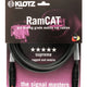 Мережевий кабель Klotz RamCAT - дуже гнучкий кабель CAT5e S/UTP для дорожнього використання | etherCON, чорний