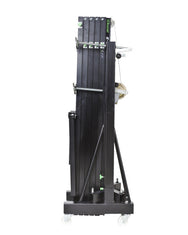 Kuzar Tower Lift K-52 - Kuzar Tower Lift K 52 K 52 є найпотужнішою вежею в алюмінієвій серії та належить до нової серії ПОЛІВАЛЕНТНИХ алюмінієвих веж від KUZAR, які можуть встановлювати як КОНСТРУКЦІЇ, так і АУДІО-ЗВУЧНІ СИСТЕМИ або ЛІНІЙНИЙ МАСИВ, оскільки вони поєднують точний отвір для ніжок для введення масиву зі спеціальними підсилювальними стійками. Башта з надзвичайною продуктивністю для вашого повного спокою та впевненості. Крім того, він включає в себе тригер "KAT" з двох положень, що секції