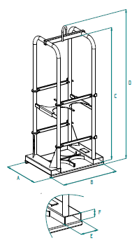 Клітка для газового балона Boscaro PB - imagen 3