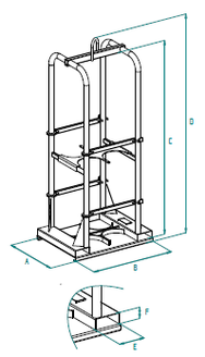 Клітка для газового балона Boscaro PB - imagen 3