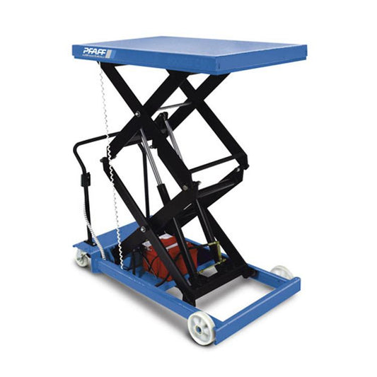 Pfaff-silberblau Mobile Scissor Elevating Platform: Capacity 125-800 kg. Supplied by MTNshop EU