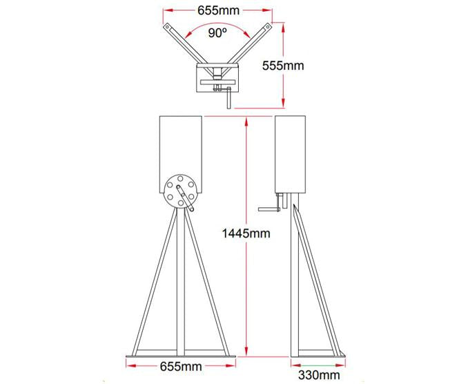 Система доріжок Doughty Stage Curtain (SixTrack) - ручний привід - Doughty Engineering - такелажне обладнання - MTN Shop DACH - imagen 2