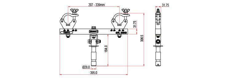 Суцільний поворотний адаптер для ферм Doughty - Doughty Engineering - Такелажне обладнання - MTN Shop DACH - imagen 2