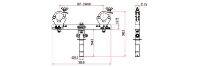 Адаптер для стабільної поворотної ферми Doughty Engineering (250 кг) – zweites Bild