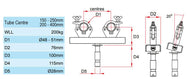 Адаптер поворотної ферми Doughty - Doughty Engineering - Такелажне обладнання - MTN Shop DACH - imagen 3