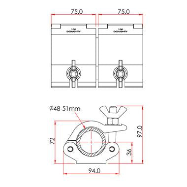 Doughty Rohr/Fass-Verbinder - Doughty Engineering - Rigging-Geräte - MTN Shop DACH - imagen 5