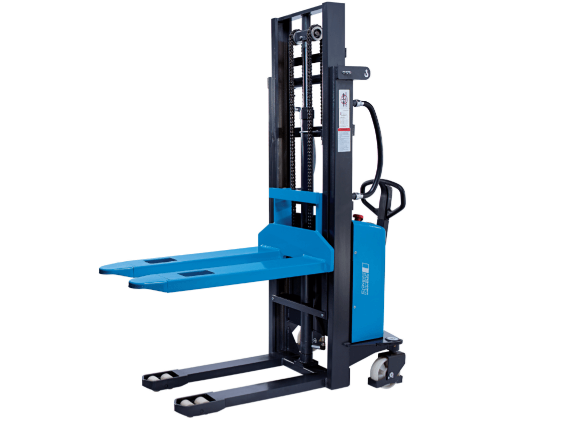 Pfaff Hand-Gabelhochhubwagen, Elektrohydraulischer Hub 1000kg (EHH PSE) - Pfaff-silberblau - Gabelhubwagen - MTN Shop DACH
