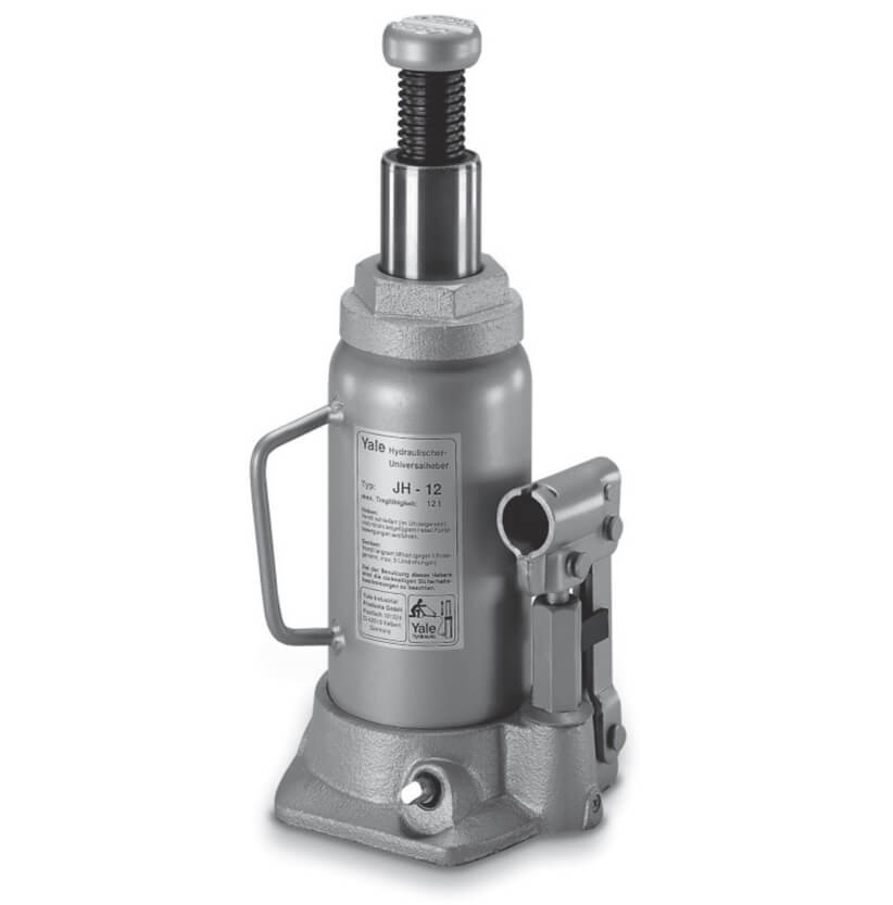Yale Hydraulischer Universalheber JH 2,000-50,000 KG – Die Hebeböcke der Serie JH sind ein kompaktes und äußerst robustes Werkzeug zum Heben und Stützen in einer Reihe von Anwendungen, sowohl horizontal als auch vertikal.Diese Auswahl bietet eine große Basis, die für zusätzliche Stabilität während des Einsatzes sorgt. Zusätzlich zur großen Grundfläche bietet der gerillte Sattel zusätzlichen Halt während des Einsatzes, um Bewegungen und Abrutschen zu reduzieren. – Jetzt erhältlich im MTN Shop DE. - imagen 4