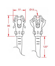 KONG - Karabiner FROG mit Schlinge - schwarz/orange - Kong - Karabiner - MTN Shop DACH