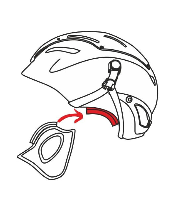 KONG - Gehörschutz für Helm KOSMOS new - schwarz - Kong - Gehorschutz - MTN Shop DACH