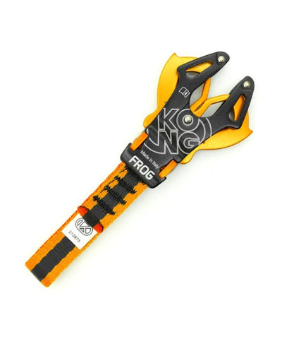 KONG - Karabiner FROG mit Schlinge - schwarz/orange – zweites Bild