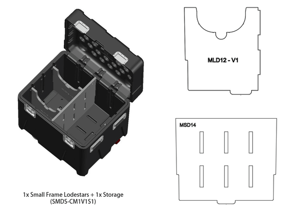 MTN BOX® (klein) Einsätze - MTN - 1x Small Frame Lodestar + 1x Lagerung - MTN BOX - MTN Shop DACH